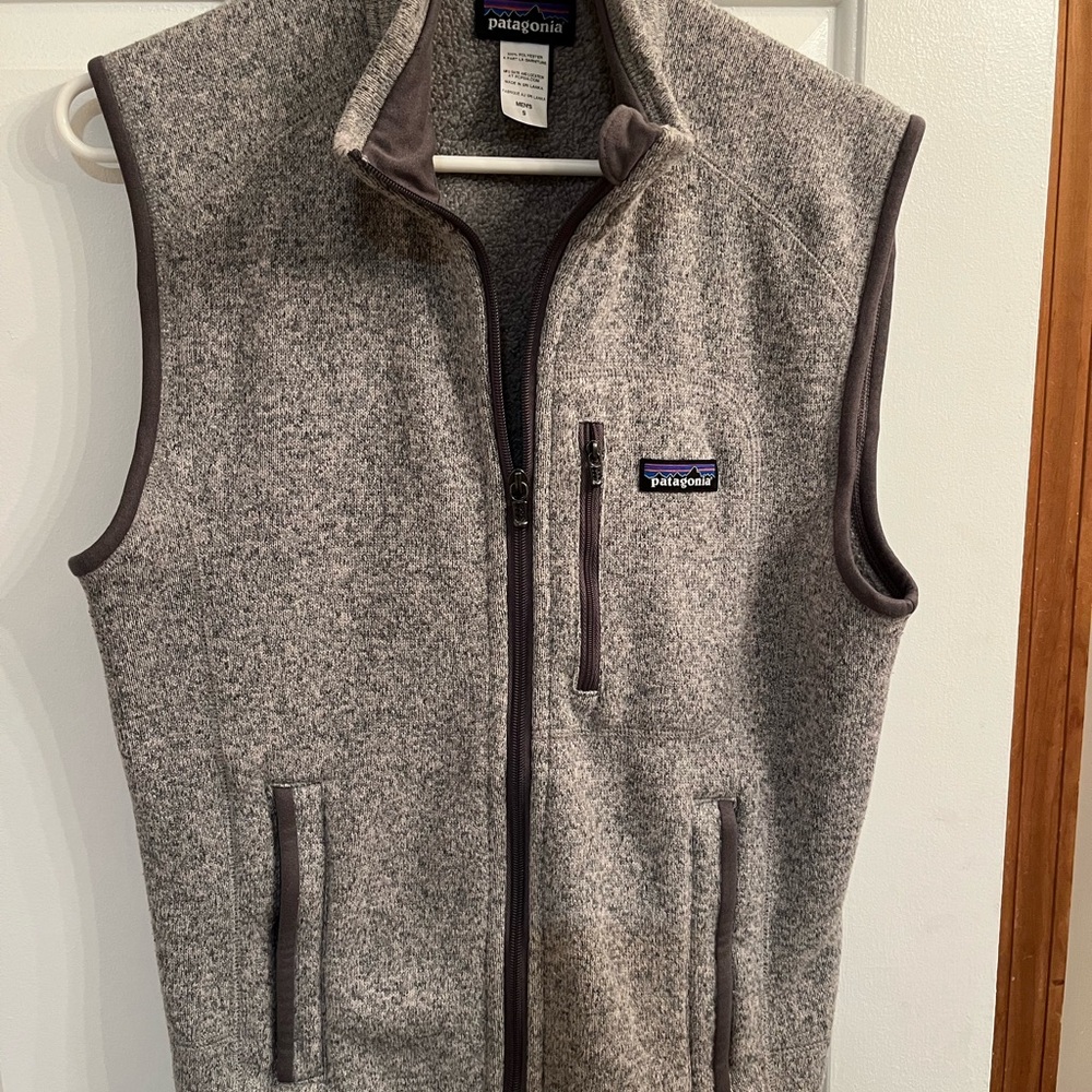 Patagonia Heathered Gray Fleece Vest